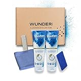 WunderRein Reinigungs-Set | nachhaltiges Reinigungsmittel Allzweckreiniger | dermatologisch getestet | Schmutzlöser [2x WunderRein-Paste + Zauberradierer + Reinigungsstein + Mikrofasertuch]