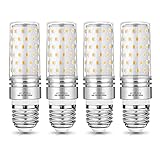 E27 LED Glühbirnen, 16W 1600LM Warmweiß 3000K LED statt 120W Glühlampe, E27 Mais Lampen Birnen Maiskolben Leuchtmittel Kleine Kerze Licht, AC 220- 240V Kein Flackern, 4er Pack [Energieklasse A+]
