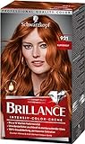 Brilliance Intensiv-Color-Creme 921 Kupferrot Stufe 3 (3 x 160 ml), dauerhafte Haarfarbe mit Diamant-Glanz-Effekt & Pflege-Conditioner, 10 Wochen Farb