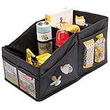 HerzensKind Auto Organizer - Aufbewahrungsbox für den Rücksitz oder Kofferraum. Für einfaches Verstauen von Windeln Spielzeug etc. neb
