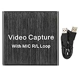 WAQU Videoaufnahmekarte-USB 2.0 Videoaufnahmekarte HDMI 1080 Videoaufnahmebox 3.5MIC Game Broadcast C