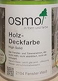 OSMO Holz-Deckfarbe 750ml Fenster-Weiss 2104