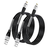 iPhone Ladekabel 2M, [ Apple MFi Certifled ] 2Pack 2m Original Lightning auf USB Kabel, Lang iPhone Schnellladung Kabel 6ft für Apple iPhone 11/XS/XSMax/XR/X/8/8 Plus/7/7Plus/ 6s/6/6Plus/5S/5,