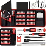 SHARDEN Präzisions-Schraubendreher-Sets, magnetisch, 1/4 Zoll Muttern-Treiber-Set, Multi-Schraubendreher, 191-in-1 Reparatur-Werkzeug-Set für Computer, iPhone, Laptop, Handy, Elektronik, H