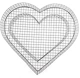 Gartenwelt Riegelsberger Herz Gitter (ohne Füllung) für Allerheiligen Grabschmuck Grabgestaltung Grabdek