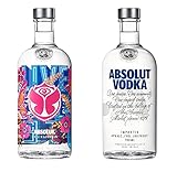 Absolut Tomorrowland 0,7l + Absolut Vodka 0,7l 40% Vol. limeted Edition 2021 (2 Flaschen)