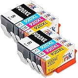 Starink 920XL Kompatibel für HP 920 XL 920XL Druckerpatronen Multipack für HP Officejet 6000 6000A 6500 6500A 7000 7500 Patronen Drucker (2 Schwarz 2 Cyan 2 Magenta 2 Gelb) 8 Pack