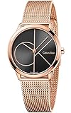 Calvin Klein Damen Analog Quarz Uhr mit Edelstahl Armband K3M22621