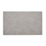 Beautissu Badematte rutschfest 50x80 cm - BeauMare WR Chenille Badezimmerteppich für Fußbodenheizung geeignet - Flauschiger Badvorleger für Dusche, Badewanne und WC in G