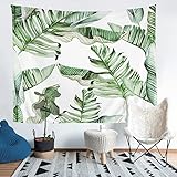 XCWYF Wandteppich Grüne Pflanzen 130x150 cm wanddeko Tapisserie Wandbehang Wandtuch aesthetic für wand deko wohnzimmer Zimmer S