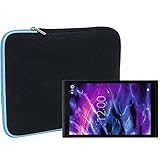 Slabo Tablet Tasche Schutzhülle für Medion Lifetab S10352 (MD 99482) Hülle Etui Case Phablet aus Neopren – TÜRKIS/SCHWARZ