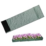 Rasenkante Kunststoff, 1 Stücke Gartenpalisade Beeteinfassung Rasen Abgrenzung, Faltbares Garden Border Gemüsebett Gartenrahmen für Rasen Blumenbeet, 50 x 15