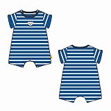 Steiff Baby-Jungen Spielanzug Spieler, Blau (Skydiver 6040), 74 (Herstellergröße: 074)