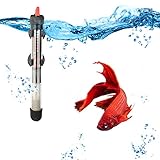 Tiandirenhe Heizstab Aquarium,Aquarium Heizung Mit Saugnäpfen,Thermostat für Fischtanks 50W Für Heizung Aquarium (50W)