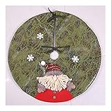 QIAOLI Weihnachtsbaumrock 23, 6 Zoll Große Weihnachtsbaumrock mit Doppelschicht for Neujahrs-Party-Weihnachtsbaumdekorationen (Color : A)