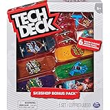Sk8Shop Bonus Pack - Fingerboard-Set mit 6 authentischen Boards und Zubehör (Zufallsauswahl - Sortierung mit verschiedenen Produkten)