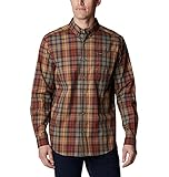 Columbia Herren Rapid Rivers II Langarmshirt Button-Down-Shirt, Steingrünes Karomuster, S