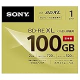 1 Sony Blu Ray 100GB BDXL Discs BD-RE BDXL 3D Bluray Triple Layer bedruckb