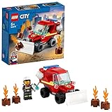 LEGO 60279 City Mini-Löschfahrzeug, Spielzeug mit Feuerwehrauto und Feuerwehrmann, kleines Geschenk für Mädchen und Jungen ab 5 J