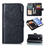 Telefon-Flip-Case-Abdeckung, Fall for Huawei P8 Lite 2017 REMIUM Pu. Lederwallet-Fall mit Halterung und Klappe, [9 Kartengerinnsel ICH WÜRDE Kreditkartenclip-Magnetkoffer for Huawei p8 lite 2017