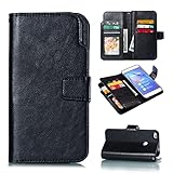 Telefon-Flip-Case-Abdeckung, Fall for Huawei P8 Lite 2017 REMIUM Pu. Lederwallet-Fall mit Halterung und Klappe, [9 Kartengerinnsel ICH WÜRDE Kreditkartenclip-Magnetkoffer for Huawei p8 lite 2017