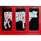 adults Erwachsene/Kinder DIY 5D Diamond Painting Bilder Set Bunte Kuh 50x80cm Round Drill Full Drill kristall Strass Stickerei Kreuzstic Kunsthandwerk für Zuhause Wand Dekoration Gift 20x32