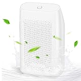 QCSMegy Luftentfeuchter Kleiner Luftentfeuchter für Ba ement bis zu 2 5 Sq Ft, leiser Mini-Luftentfeuchter mit 0,5 Pint (25 oz) Wassertank, perfekt für Zuhause, Schlafzimmer, Ba ement, Badezimmer,