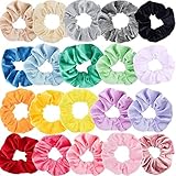 Scrunchies, Sinwind 20 Stück Haargummis Samt elastische Haargummis Haargummis Mädchen Scrunchie für Frauen oder Mädchen Haarschmuck (Bunten)