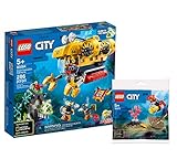 Collectix Lego Set - City Meeresforschungs-U-Boot 60264 + Tiefseetaucher 30370 (Polybag), Geschenkset ab 5 J