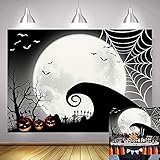 Art Studio Fotohintergrund Albtraum, Halloween, Horror-Kürbis, Trick or Treat Jack, Thema, Babyparty, Dekoration, Fotohintergrund vor Weihnachten, Studio-Requisite, Heim-Banner Viny