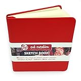 Royal Talens – Art Creation Hardback Sketchbook – 80 Sheets – 140gsm – 12 x 12cm – Red C