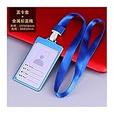 Ausweishüllen Aluminiumlegierungsname Geschäftsarbeit Identit Karteninhaber Student Bus-ID-Karte Lanyard für ID-Abzeichen Frauen Männer Kreditkarteninhaber Namensschildchen ( Color : String Blue )
