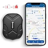 KUCE 4G GPS Tracker, GPS Tracker Auto mit Starker Magnet, GPS Finder für Auto Motorrad, Fahrzeuge und LKW´s 5000mAh 3 Monate GPS Standby Wasserdicht GPS