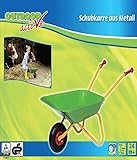 The Toy Company 9565 Outdoor active Schubkarre Metall grün und gelb