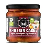 Little Lunch Bio Eintopf Chili Sin Carne | 350ml | 100% Bio-Qualität | Vegan | Glutenfrei | Laktosefrei | Ohne zugesetzten Zucker | Keine künstlichen Zusätze | Ohne Geschmacksverstärk