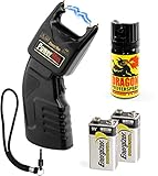 Security-Discount Germany - PTB Elektroschocker 500.000 Volt inkl. Batterien und Dragon Pfefferspray