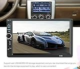 TOTMOX 2 DIN Bluetooth Car o, 7 Zoll High-Definition Touchscreen Multimedia MP5 Player, FM Radio, Freisprecheinrichtung TF Karte AUX o Eingang, mit Fernbedienung