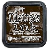 Ranger Tim Holtz Distress Ink Pad, Kunststoff, Ground Espresso, 7.5 x 7.5 x 57