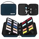 Uhrenarmband Aufbewahrungs, Erweiterbar Watch Armbänder Aufbewahrung Reise mit 4 Klappen Hält 40 Riemen Watch Band Tasche Compatible with Apple/Samsung/Amazfit Smart Sportuhr Handgelenk