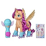 My little Pony, Eine Neue Generation Sing und Skatespaß Sunny Starscout, interaktives Pony (22,5 cm), 50 Reaktionen, L