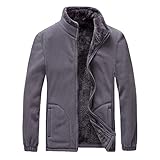 KeYIlowys Herrenjacke Herbst Und Winter Neue Casual Fleecejacke Herren GroßE GrößE Plus Samt Verdickte Lammwolle Jacke Herren Liebhab