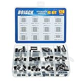 BOJACK 12 Werte 120 Stück Opamp Timer Darlington Transistoren LM324 LM339 ULN2003AN ULN2803APG LM358P LM386 LM393 NE5532P NE555P UA741CN JRC4558D PC817 IC Sortiments k