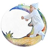 Runder Teppich Badvorleger Teppich Wohnzimmer Schlafzimmer Badezimmer Küche, M