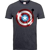 T-Shirt # S Grey Bambino # Captain America 75th Captains R