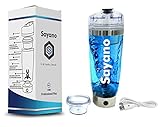 Sayano Professional Plus - Elektrischer Eiweißshaker/Proteinshaker (USB, Akku) mit Proteinfach (600ml)