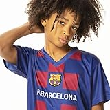 Morefootballs - Offizielles FC Barcelona Heimspiel Trikot Set Saison 19/20 Größe 164 | Vollständiges Tenue mit Barca Trikot und kurzer Hose | 100 % Polyester Fußball Shirt und Shorts im Blaugrana Look