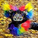 Victorian Legendary Elf Creature Plushies, Lovely Kitten Soft Plüsch Puppe Ornament, Ingwer Troll aus dem Labyrinth, mit Glasaugen Geschenk für Kinder Erwachsene Geburtstag Weihnachten Home Decor (G)