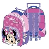 Trolley Reisetasche Auswahl Koffer Kinderkoffer Rucksack Frozen Die Eiskönigin Minnie Micky Maus Einhorn (Minnie Maus)