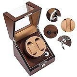 YUXO Automatik Uhrenbeweger Uhrenrolle Automatische Mechanische Uhr Winding Box Doppel Automatische Uhrenbeweger Box 2 Armbanduhr Aufbewahrungsk