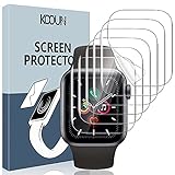 KOOUN [6 Stück] Schutzfolie für Apple Watch 44mm Series 6 5 4 SE, HD Klar Weich Folie (Nicht Glas) für iWatch 44mm SE Series 6 Series 5 Series 4